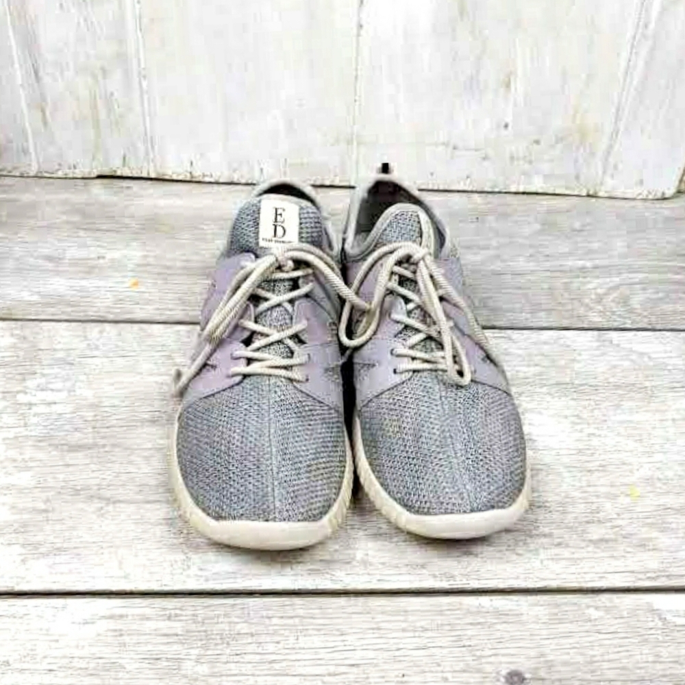 Ellen Degeneres Havala Grey Fabric Leathr Sneaker - Picture 4 of 8
